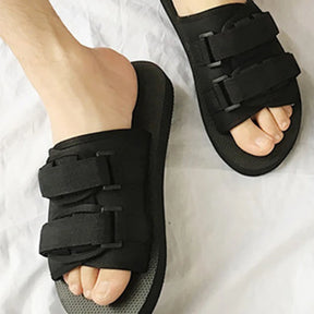 Chinelo Slide Canvas, perfeito para aproveitar o maximo de conforto, ajuda na prevenção de dores nos pés, chinelo preto, chinelo masculino