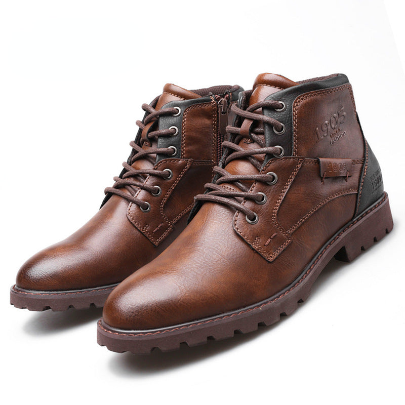 Bota Masculina Resistente de Couro Legítimo - Italian Leather