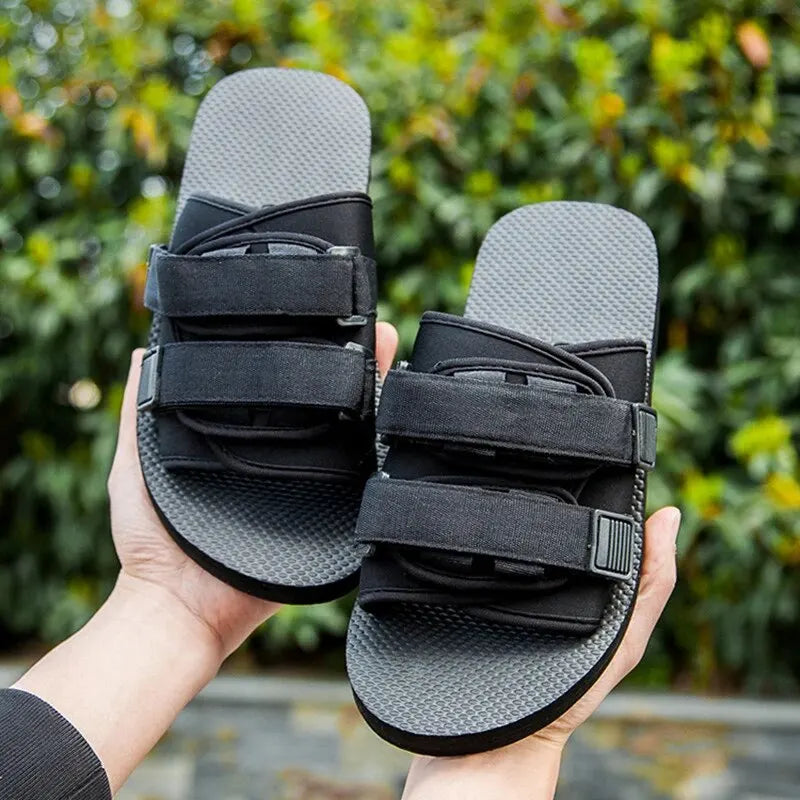 Chinelo Slide Canvas, perfeito para aproveitar o maximo de conforto, ajuda na prevenção de dores nos pés, chinelo preto, chinelo masculino